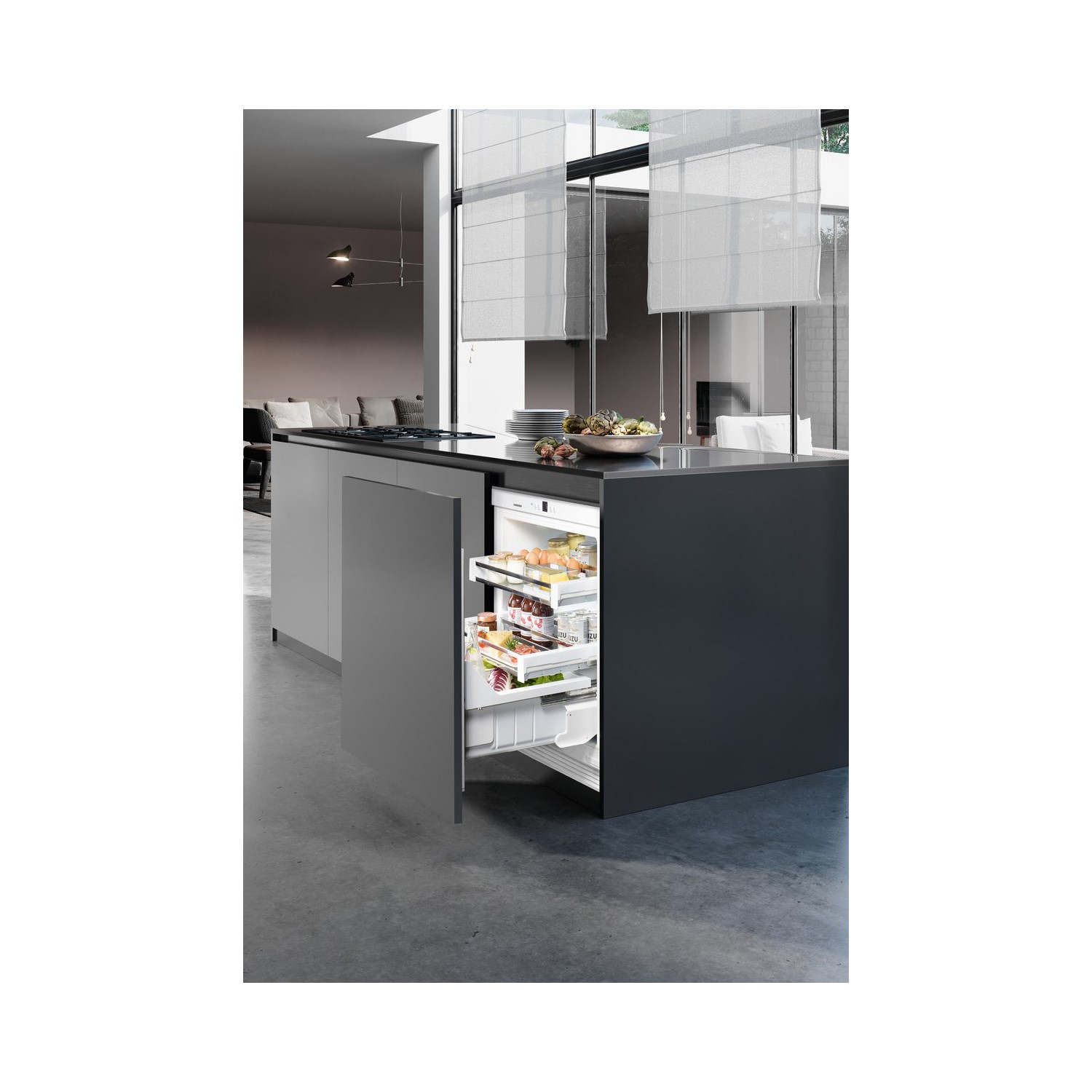 Liebherr Under Counter Integrated Fridge with Pull-out Drawer - Door-on-door - Image 2