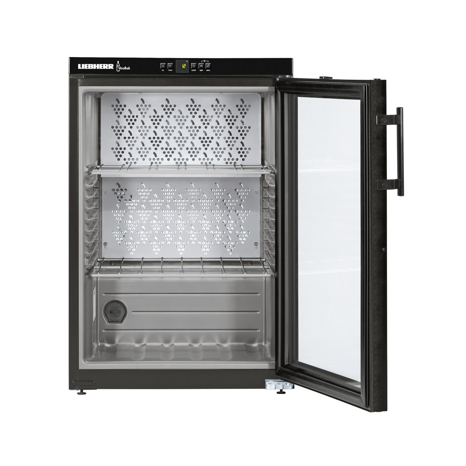 Liebherr 66 Bottle Capacity Single Zone Vinothek 89x60cm Long Term Storage Wine Cabinet - Black - Image 2