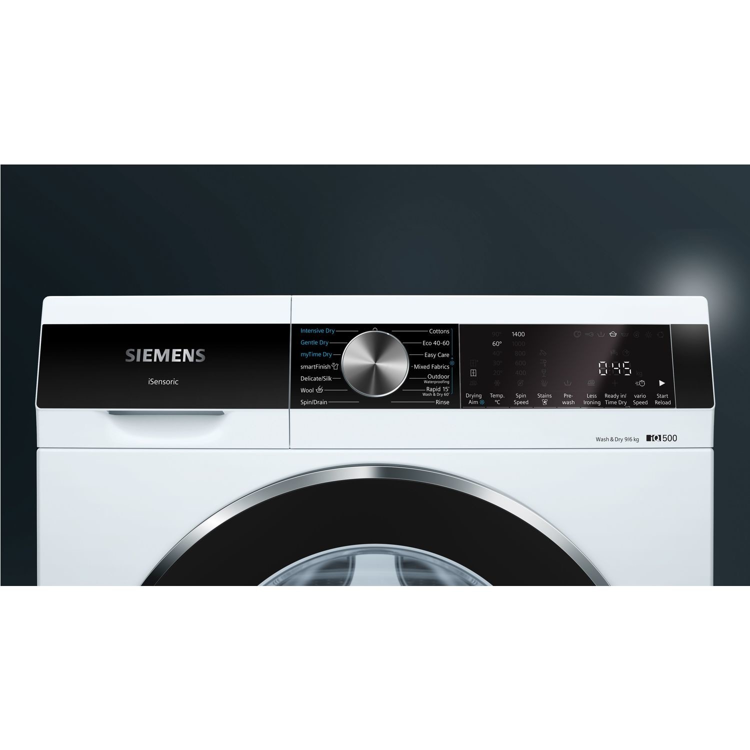 Siemens iQ500 9kg Wash 6kg Dry 1400rpm Freestanding Washer Dryer - White - Image 5